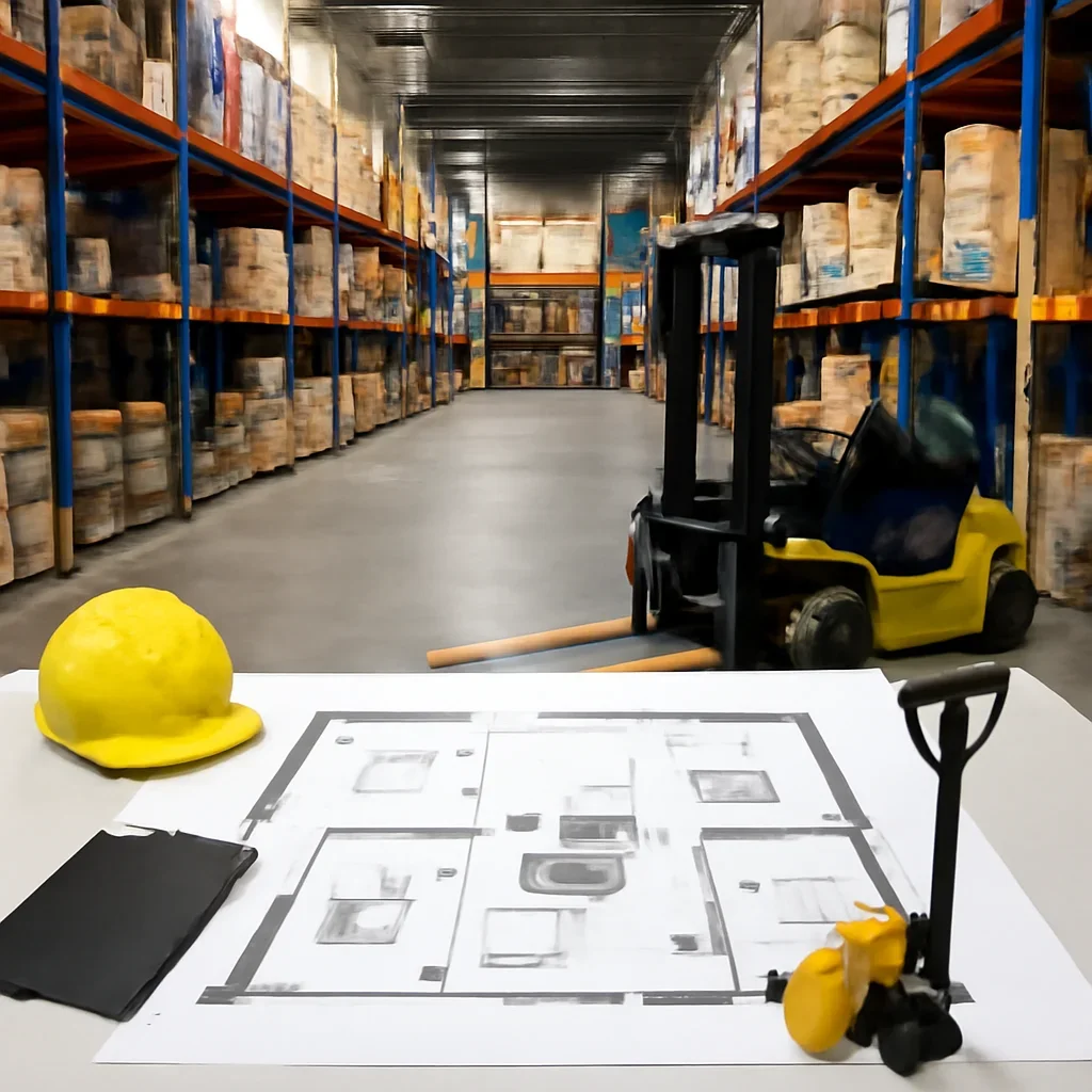 equipment planning prepared for a material handling operation