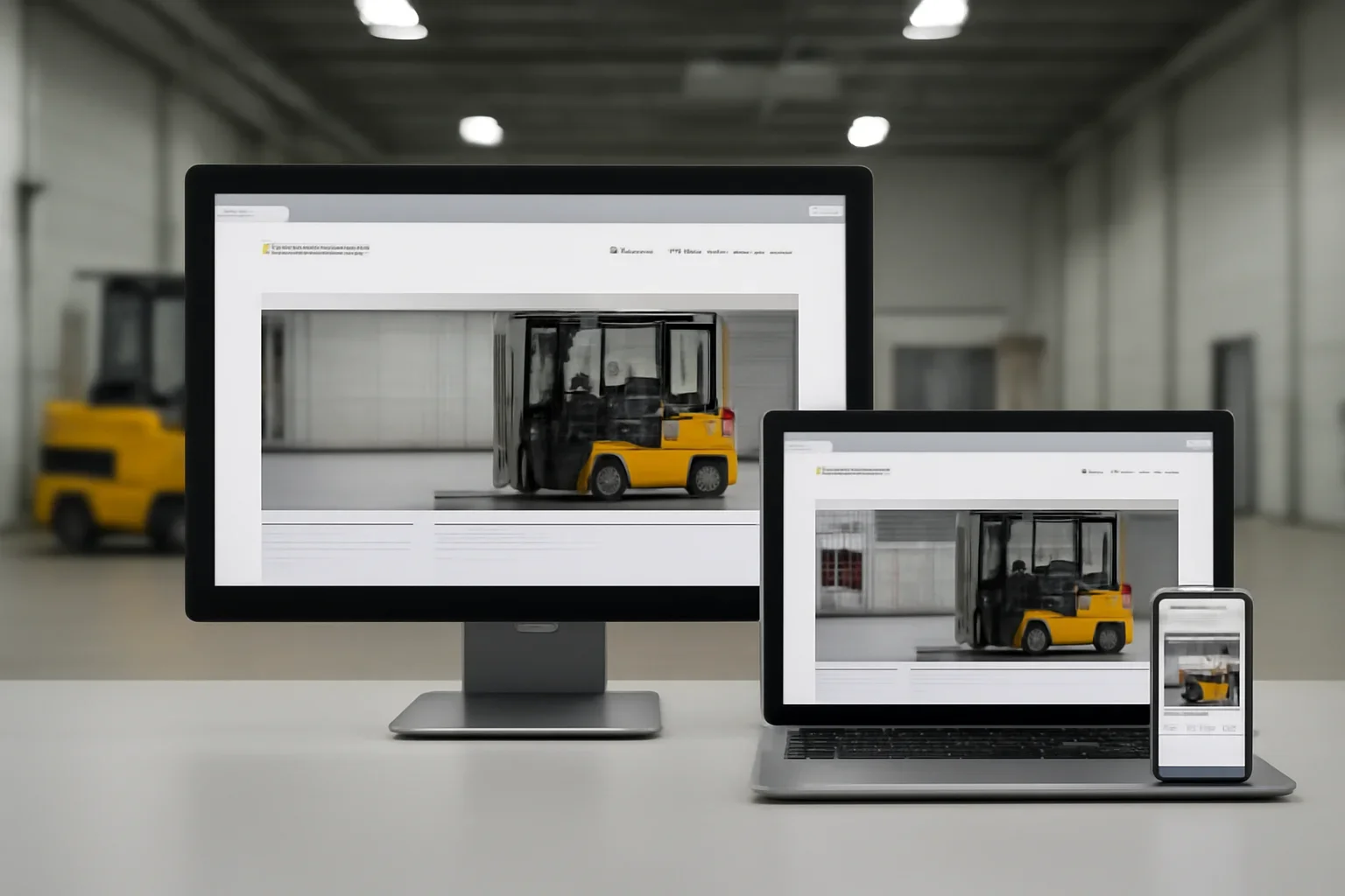 accessible website design at Russell Forklift