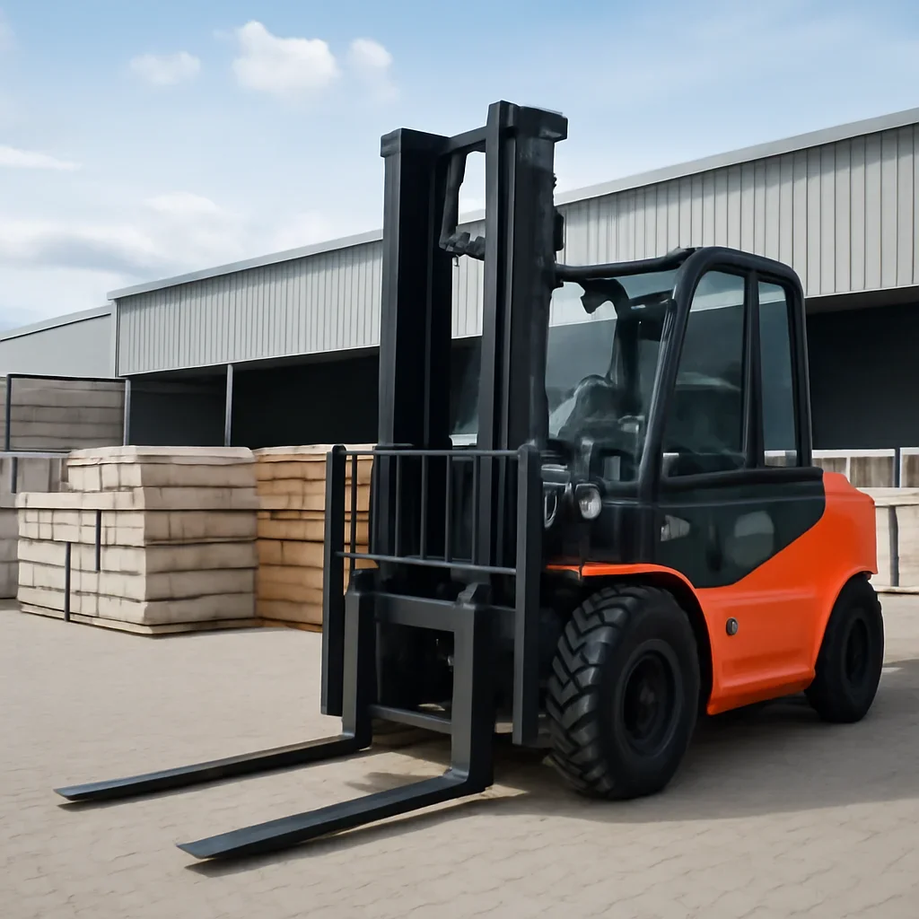 best forklift for outdoor use prepared for a material handling operation