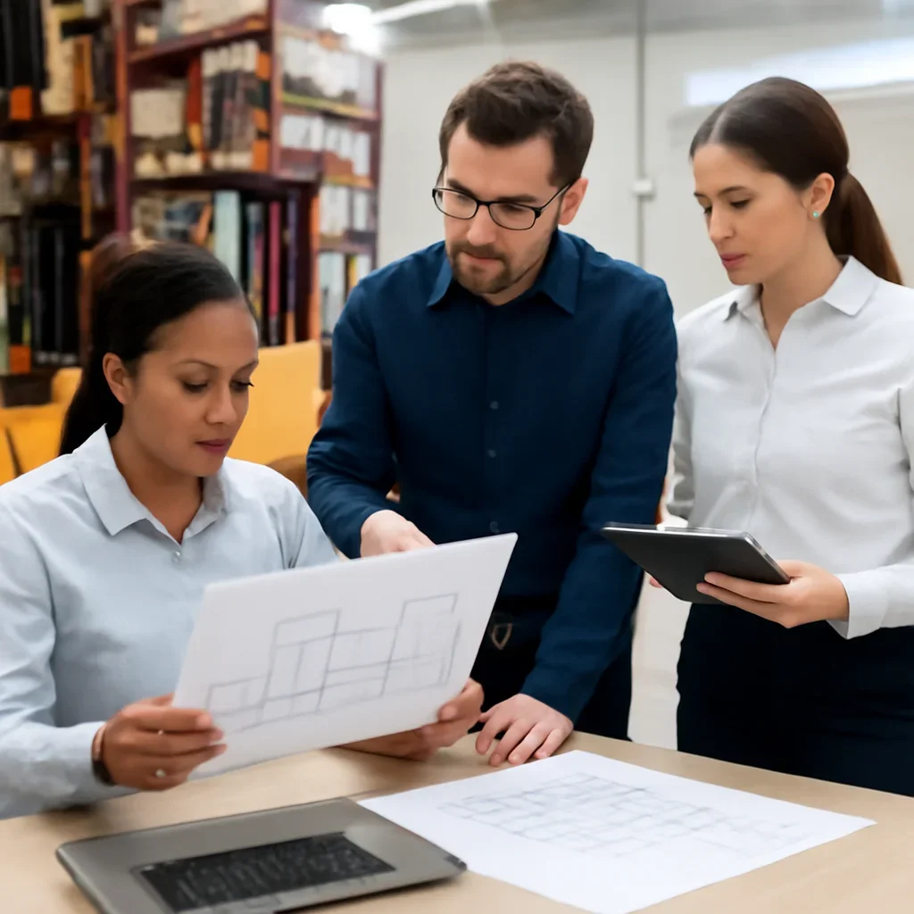 forklift selection being reviewed during equipment planning