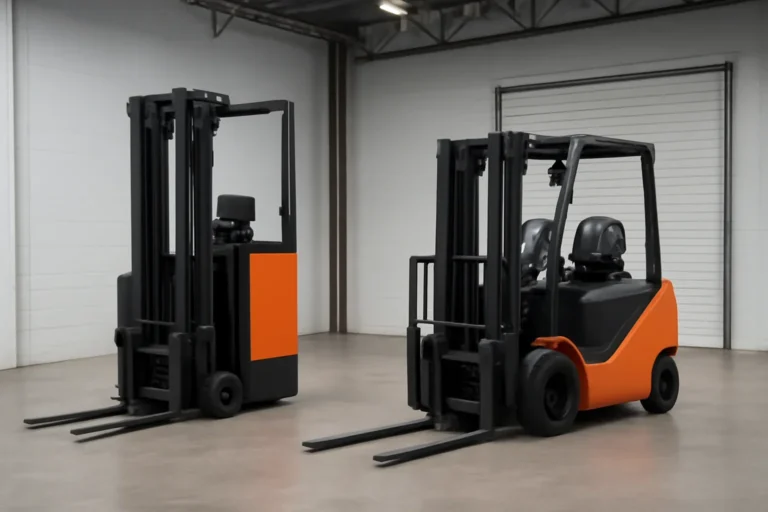 reach truck vs counterbalance forklift at Russell Forklift