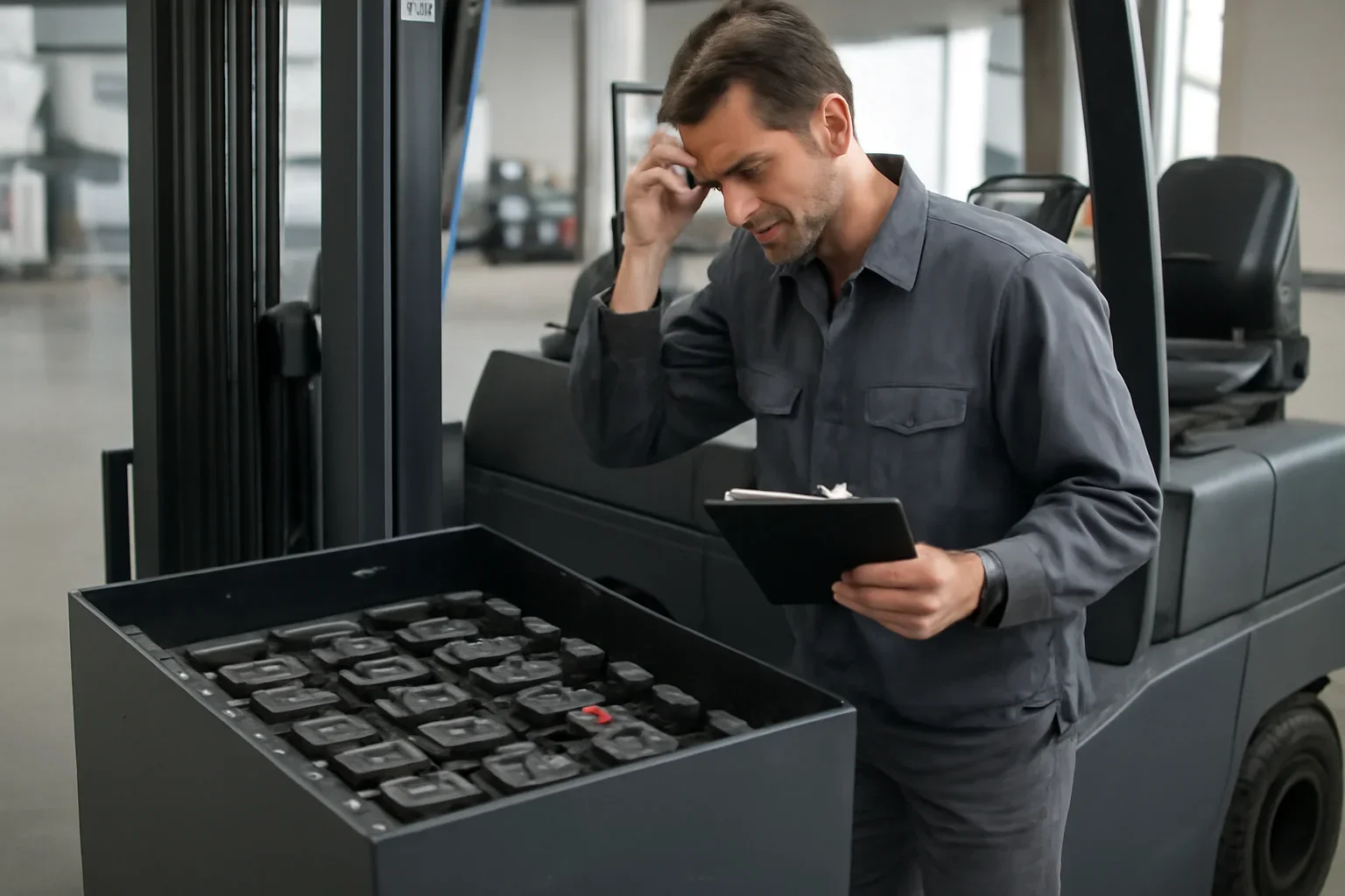 signs it’s time to replace your forklift battery at Russell Forklift