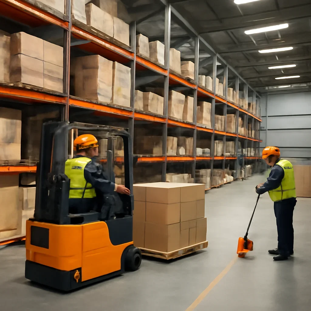 material handling scenarios prepared for a material handling operation