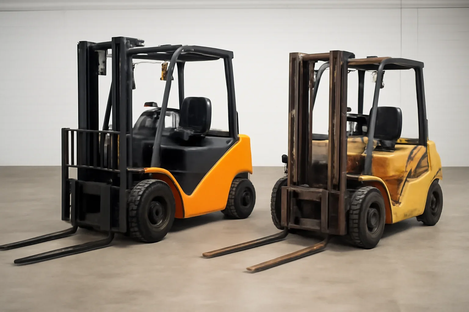 new vs used forklifts at Russell Forklift