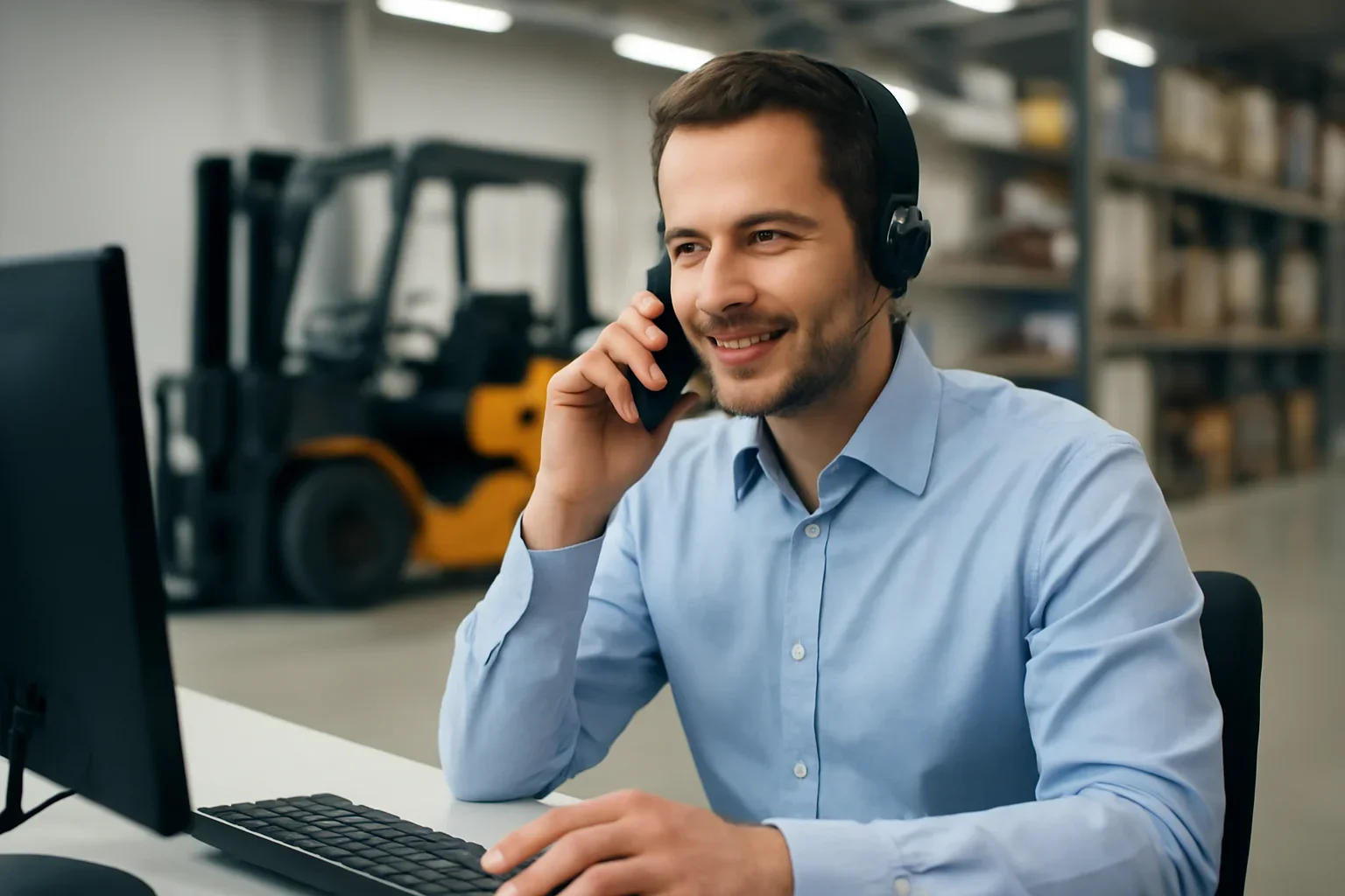 contact support at Russell Forklift
