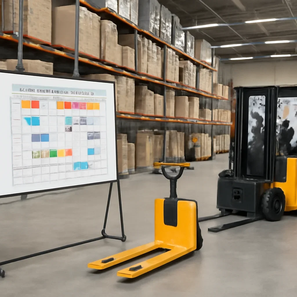 fleet planning prepared for a material handling operation