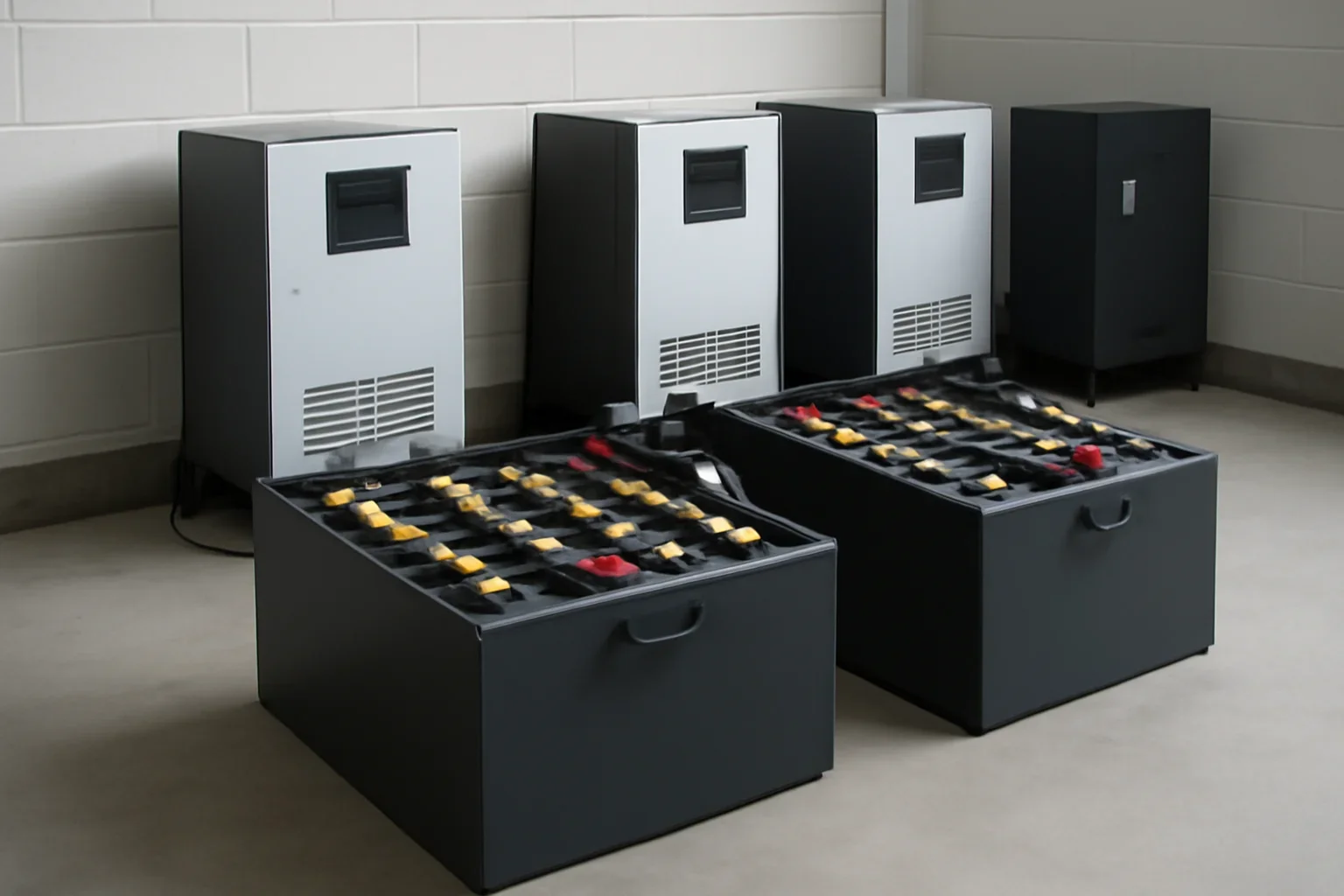 forklift batteries and chargers at Russell Forklift
