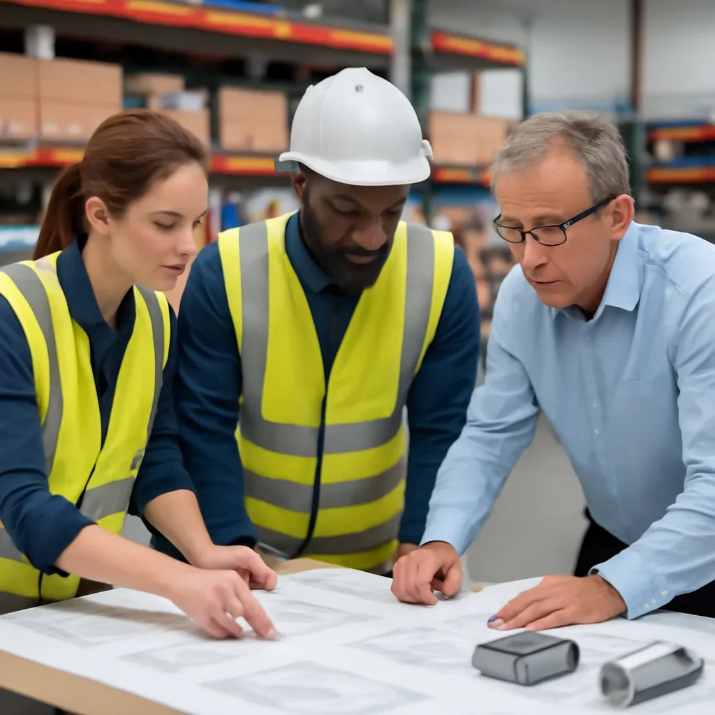 parts coordination being reviewed during equipment planning