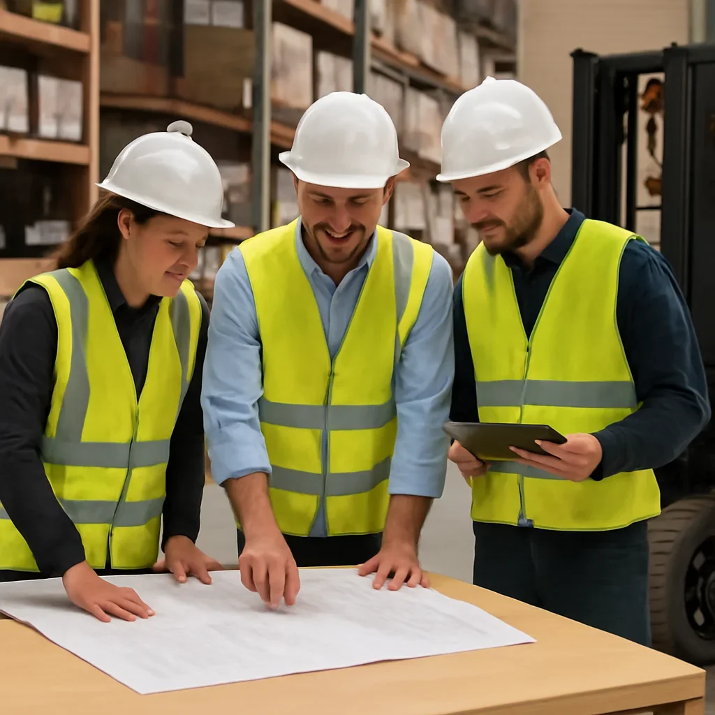 delivery coordination being reviewed during equipment planning