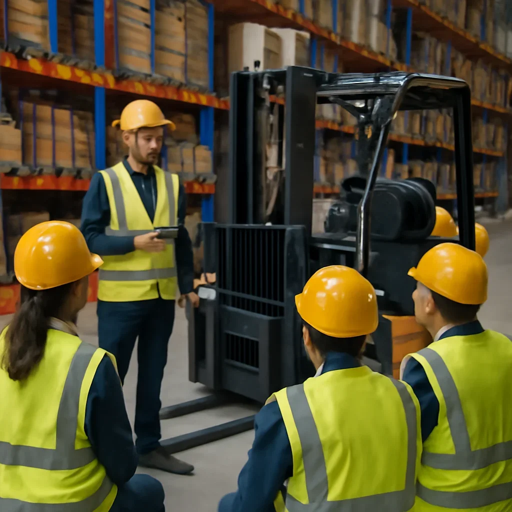 forklift safety training prepared for a material handling operation
