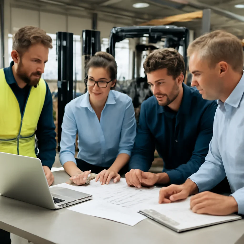 service support being reviewed during equipment planning