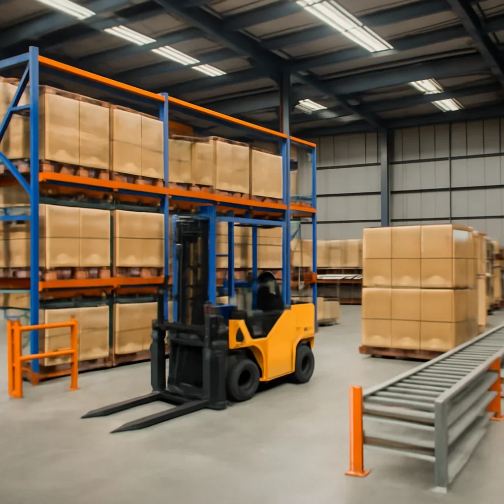 construction prepared for a material handling operation