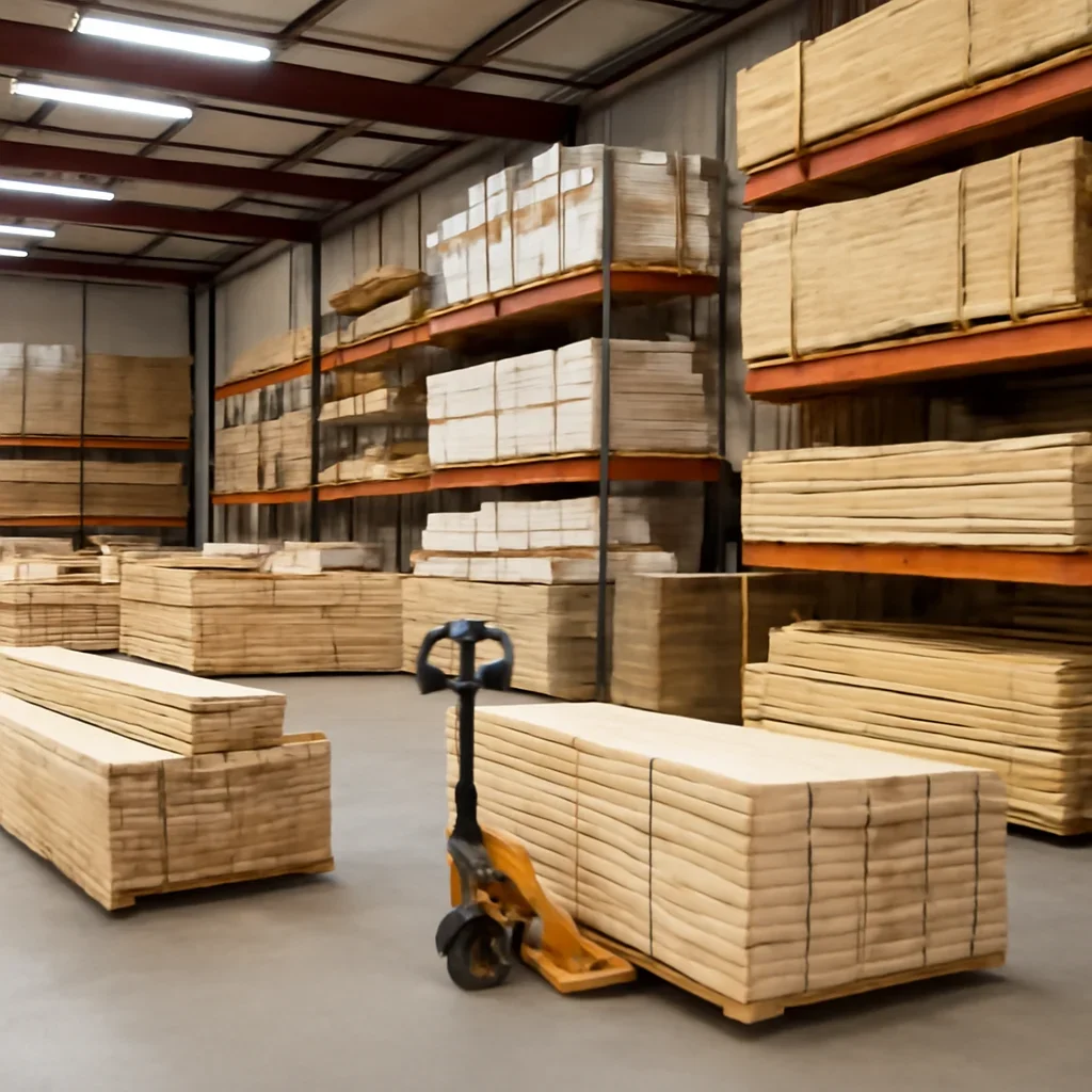 lumber & building supply prepared for a material handling operation