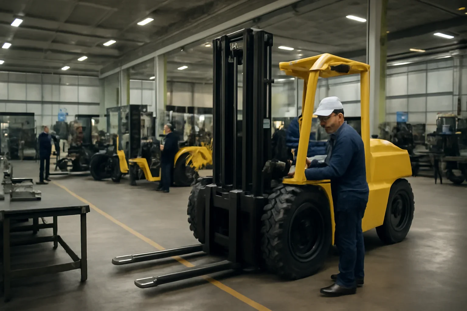 manufacturing operations at Russell Forklift