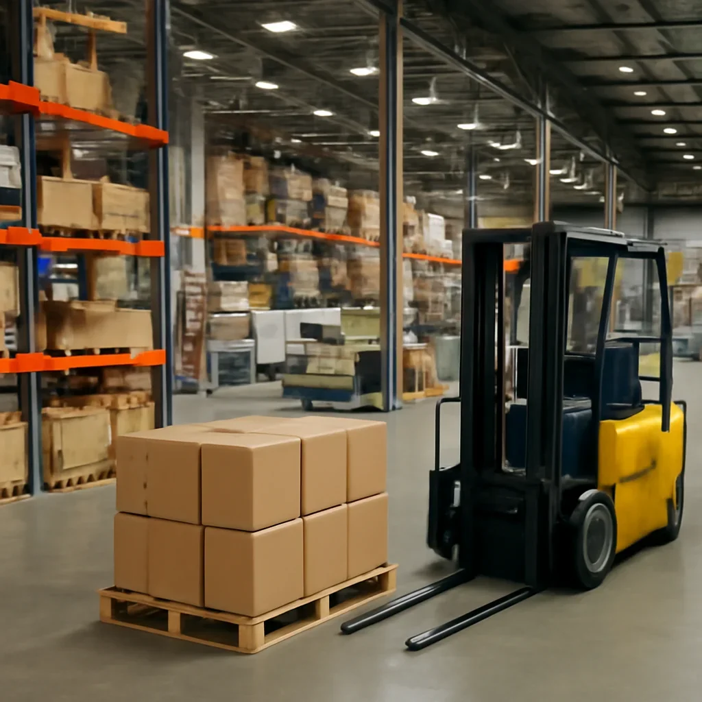 manufacturing prepared for a material handling operation