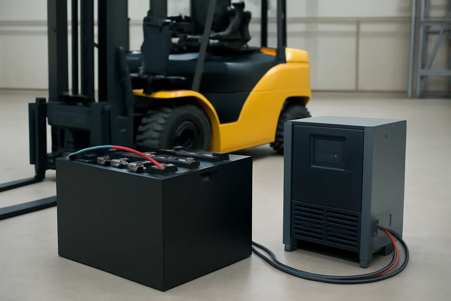 battery and charger compatibility at Russell Forklift