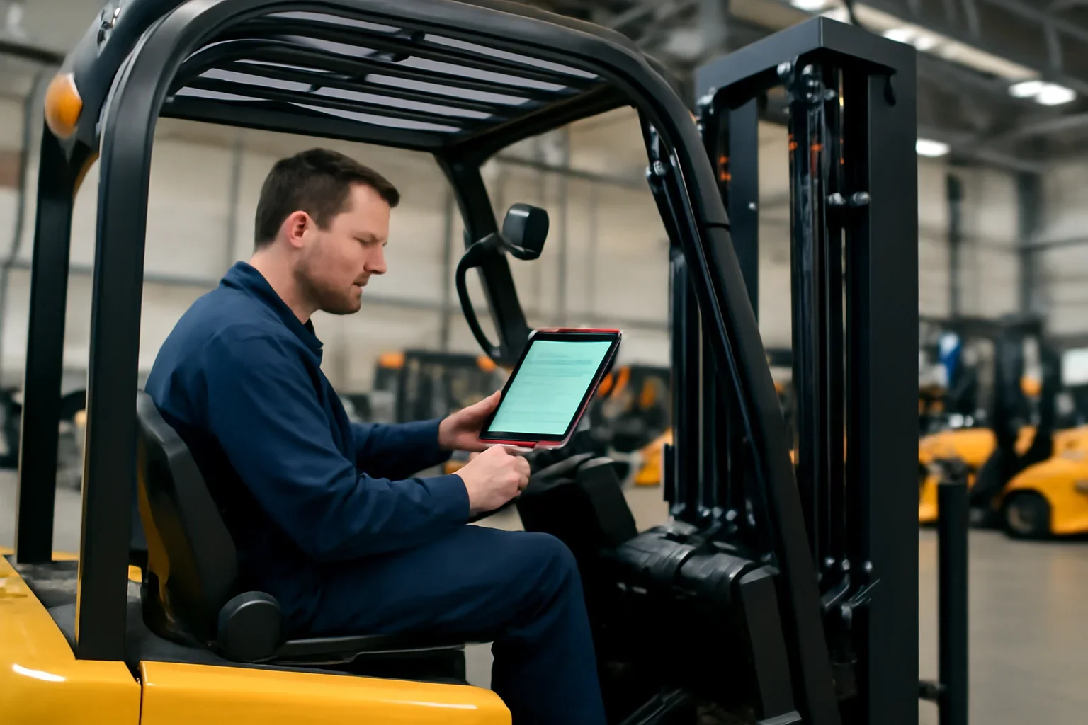 fleet telematics at Russell Forklift