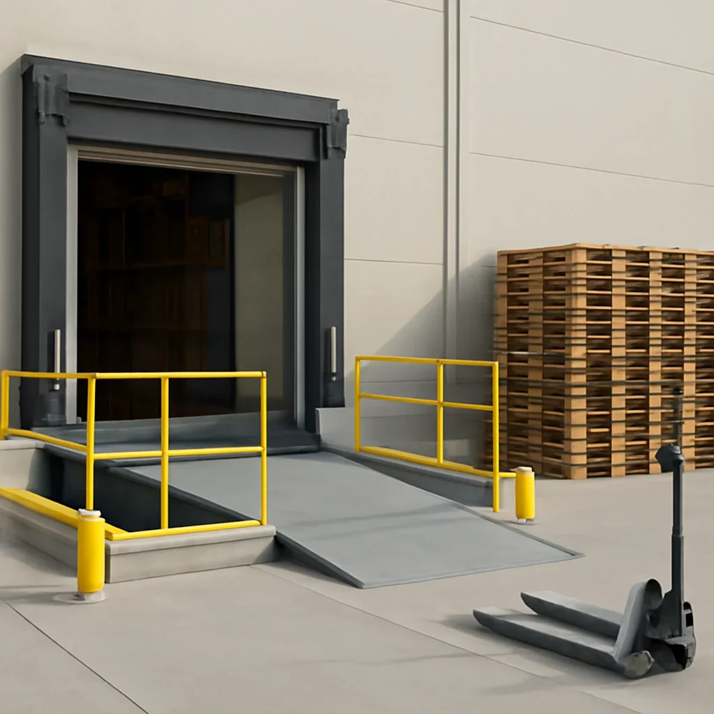 loading dock integration prepared for a material handling operation