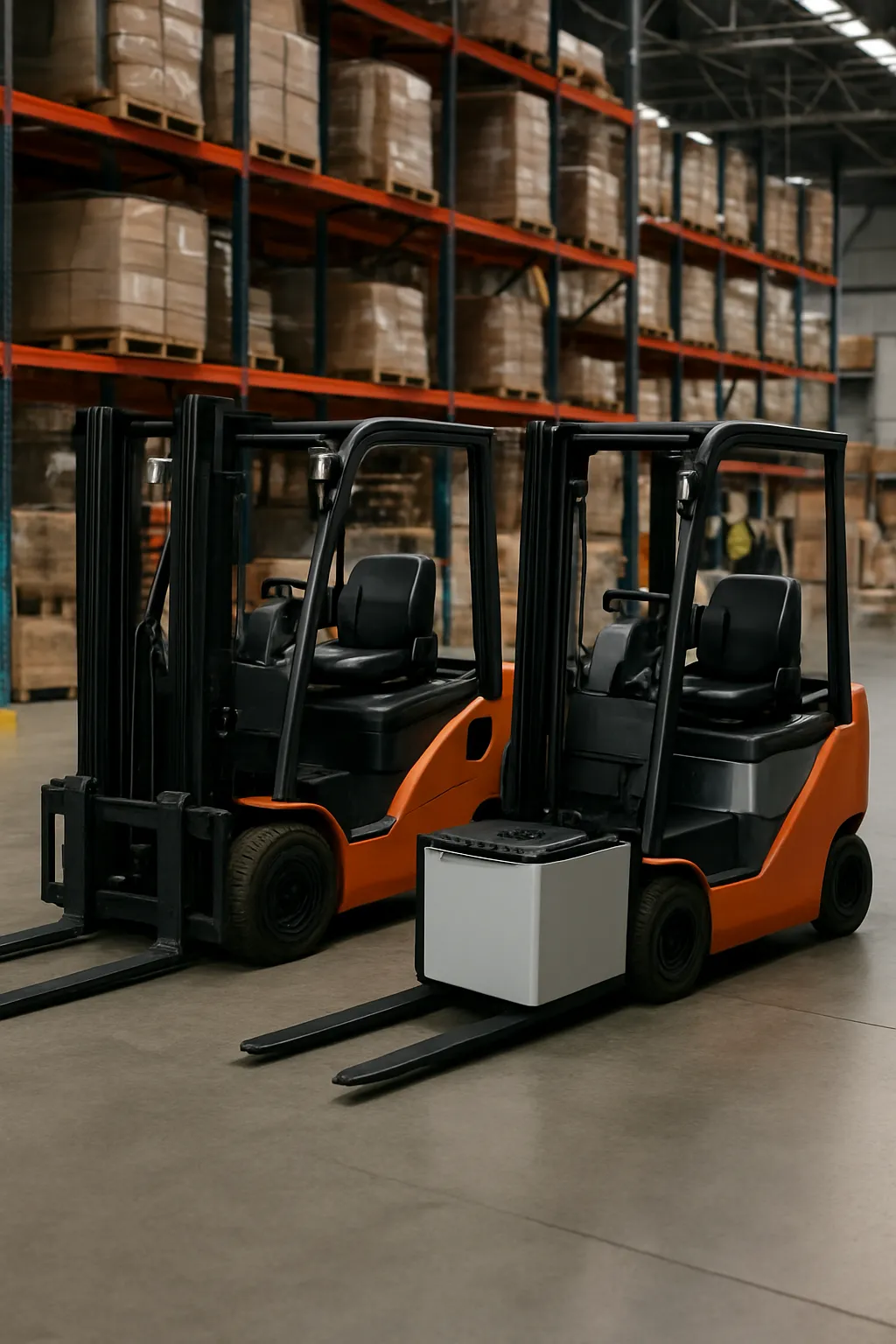 lead-acid and lithium forklift batteries compared for a Houston warehouse fleet