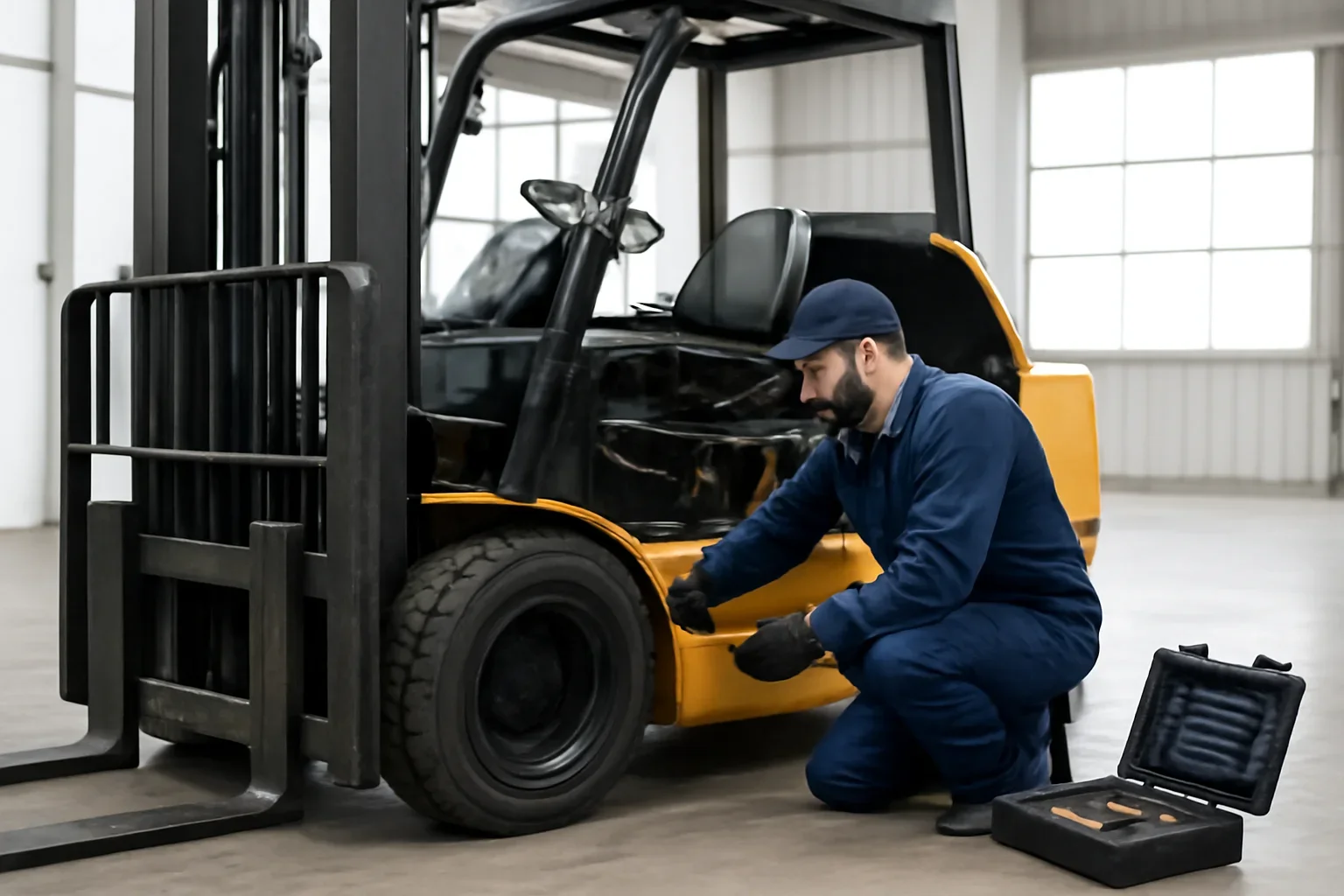 mobile forklift repair at Russell Forklift