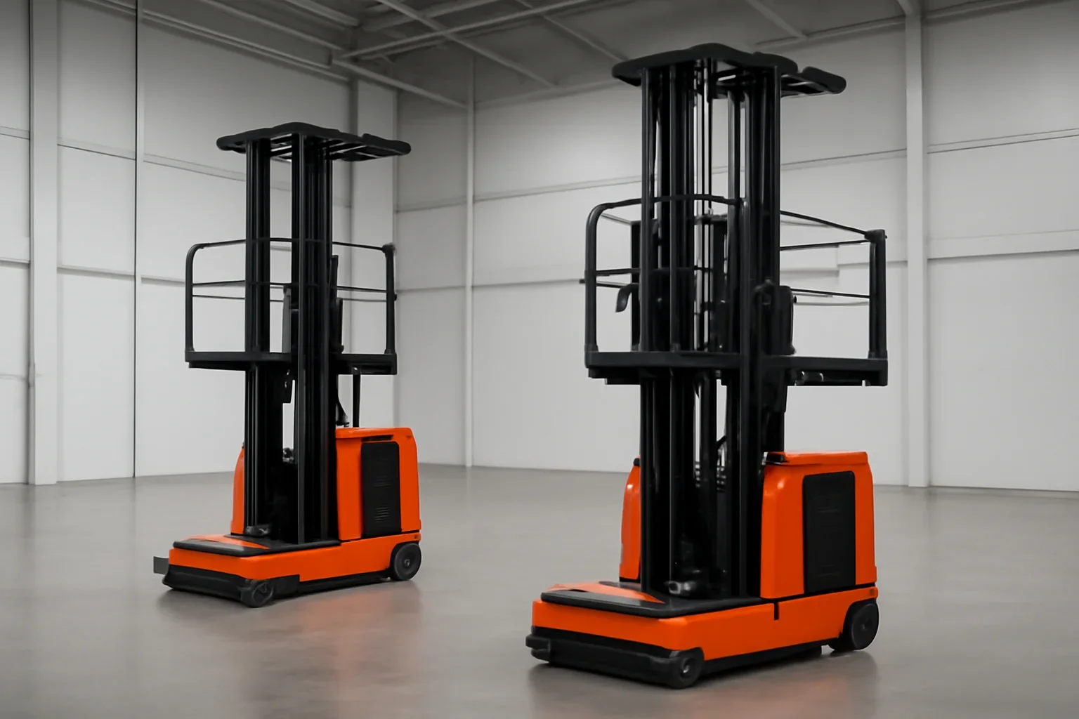 order pickers at Russell Forklift