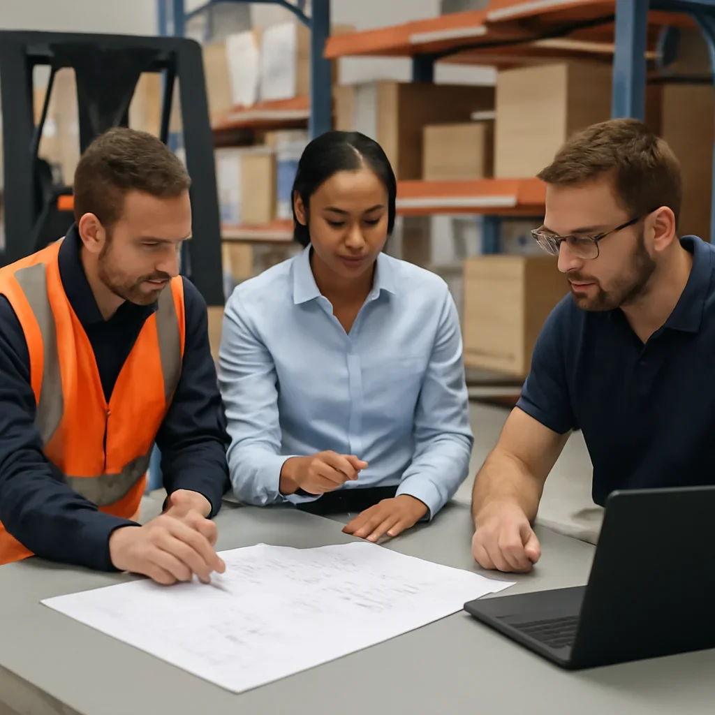service support being reviewed during equipment planning