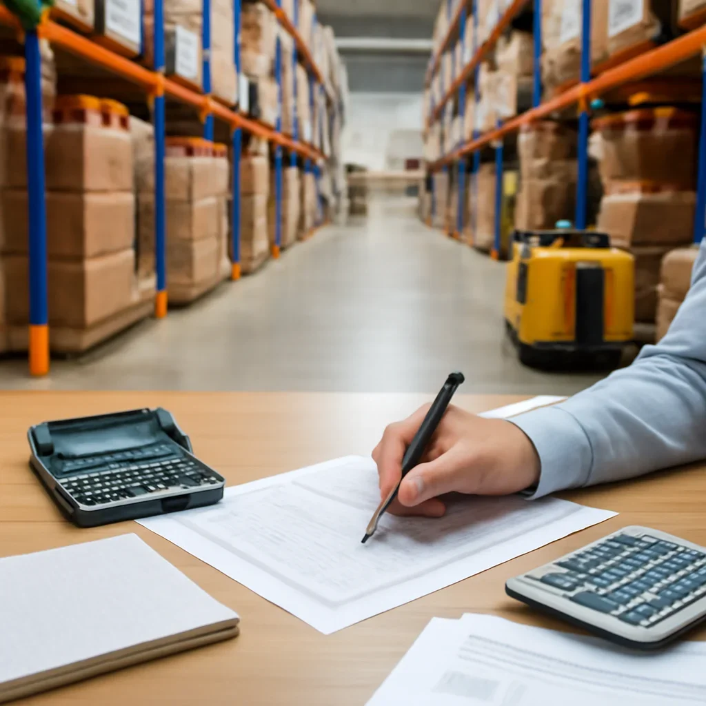 budget planning prepared for a material handling operation