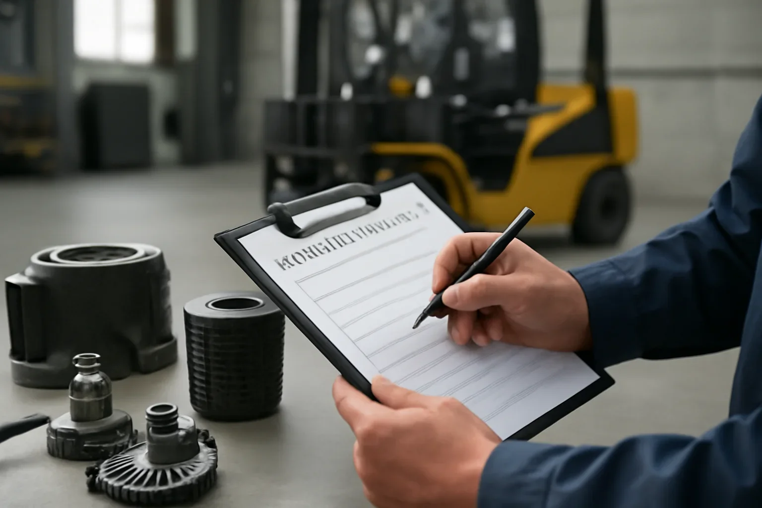a parts request at Russell Forklift