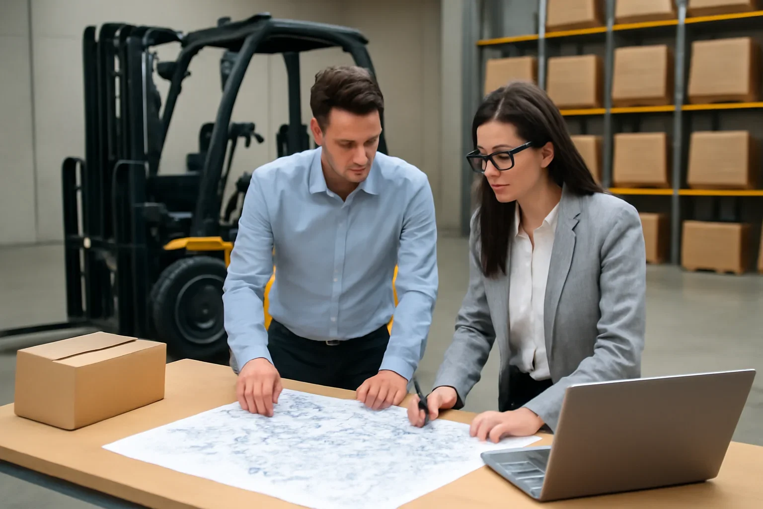 shipping and delivery planning at Russell Forklift